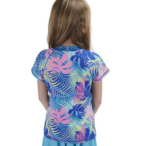 Image of Lands' End Girls' Swim UPF 50+ Short Sleeve Sun Tee Rash Guard Shirt