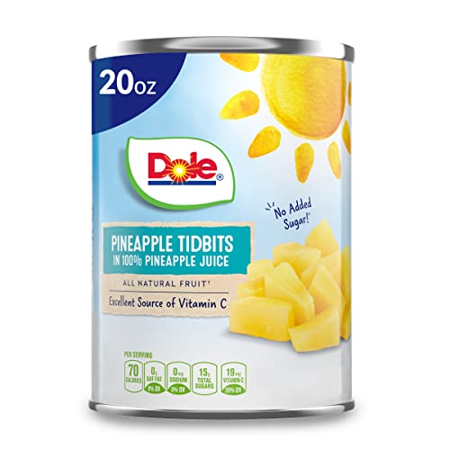 Dole, Pineapple Tidbits In Juice, 20 Oz #TOP4