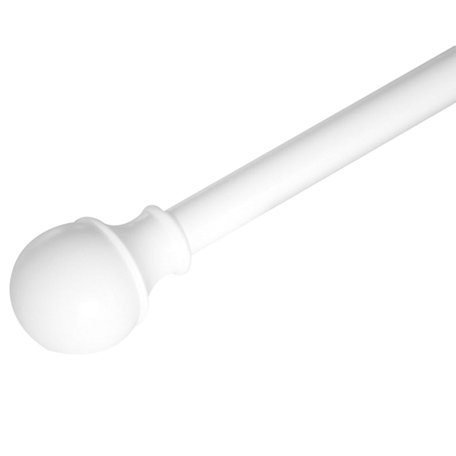 GLDYTVF Adjustable 280cm Modern White Curtain Rod Set with Brackets - Easy Installation Industrial Style Ideal for Living Room Bedroom and Kitchen Décor