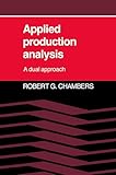 Applied Production Analysis: A Dual Approach