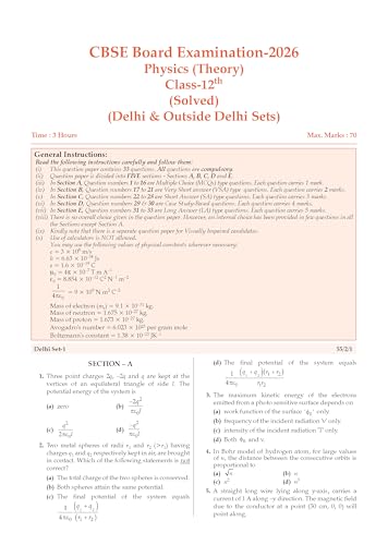 Image of Oswaal CBSE Question Bank for Class 12 Physics, Chemistry & Maths (Set of 3) Chapter & Topic-wise: Solved Papers (2017-2026) | Includes 2026 solved Papers | With oswaal.ai | For 2027 Exam