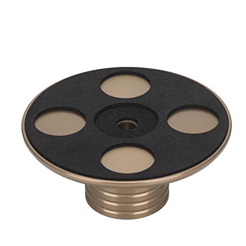 Super Sale 🛒 Sanpyl Vinyl Record Clamp Audio Disc Turntable Aluminum Record Player Weight LP Disc Stabilizer Vibration Reducer(Gold)
