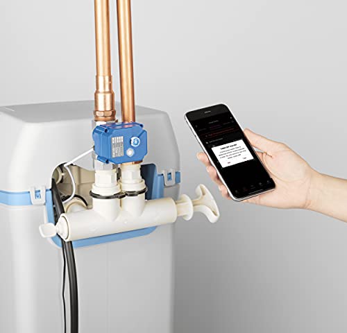 Image of GE Smart Water Softener System with Leak Detect | 40,000 Grain | Reduce Hard Mineral Levels at Water Source | WiFi Connectivity | Improve Water Quality for Drinking, Laundry, Dishwashing | GXSHC40N