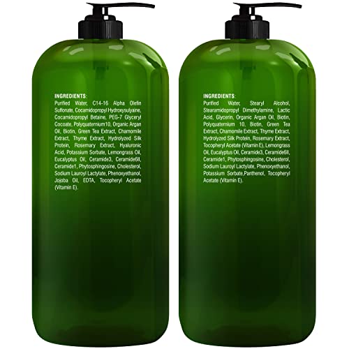 Majestic Pure Biotin Shampoo And Conditioner Set - With Essential Oils & Ceramides - Helps Hair Growth thumb #6