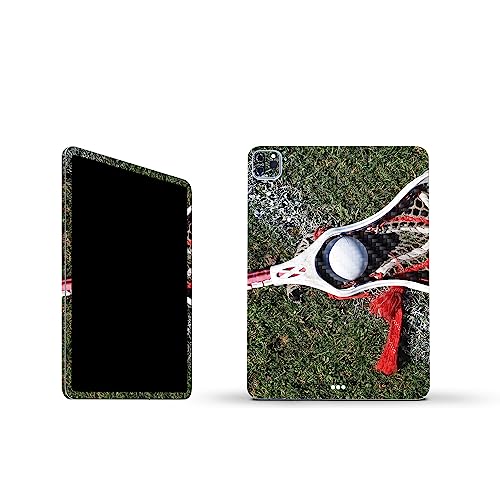 Image of MightySkins Carbon Fiber Skin Compatible with Apple iPad Pro 11 inch M2 4th Gen (2022) Full Wrap Kit - Lacrosse Ball | Protective, Durable Textured Carbon Fiber Finish | Easy to Apply | Made in The USA