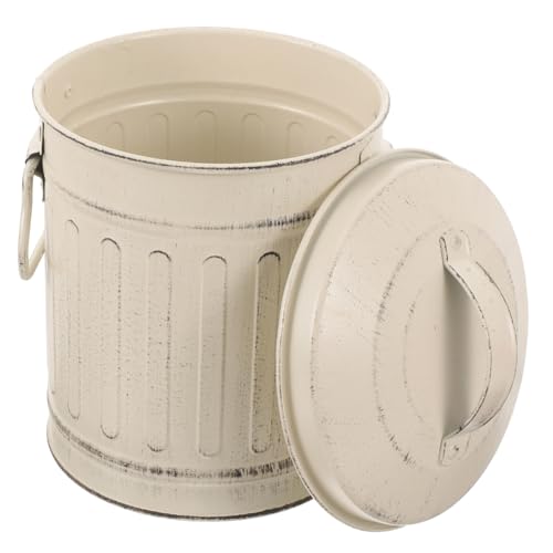 VALICLUD Cubo Para Cenizas De Chimenea Pala De Tapa Quemador De Chimenea Cubo De Ceniza Con Tapa Balde Herramientas De De Chimenea Quemar Cenicero Casero Con Asa Vestíbulo Planchar