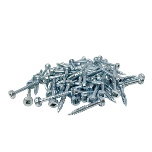 Massca Tornillos para Agujero de Bolsillo, Tornillos para Madera Autorroscantes | 1" Hilo Fino miniatura 2