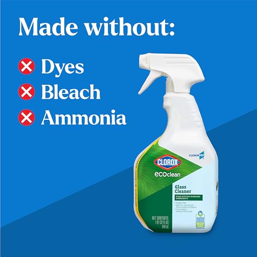 Image of CloroxPro Clorox EcoClean Glass Cleaner Spray Bottle, 32 Fluid Ounces