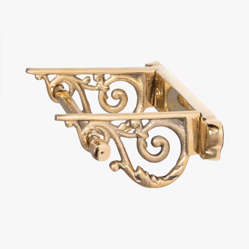 ACL Portarrollos de papel higiénico montado en la pared - Soporte de papel higiénico de estilo simple para baño - Soporte de papel higiénico de latón macizo novedoso con accesorios incluidos Cover