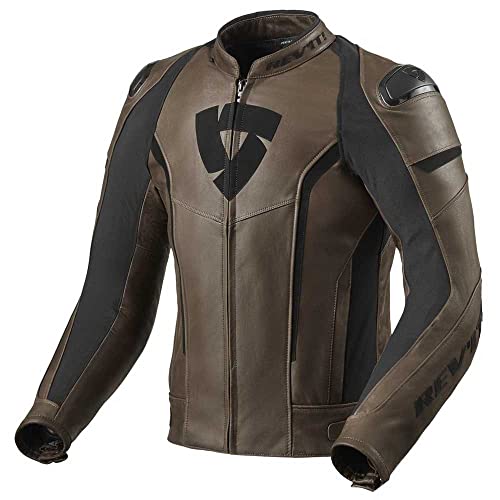 Veste en cuir de moto Revit Glide Vintage marron pour voyager