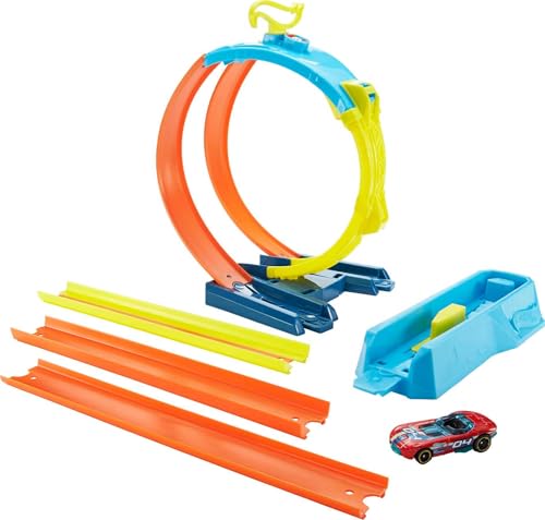 Hot Wheels Track Builder Intersecting Loop : double looping avec aiguillage - 9