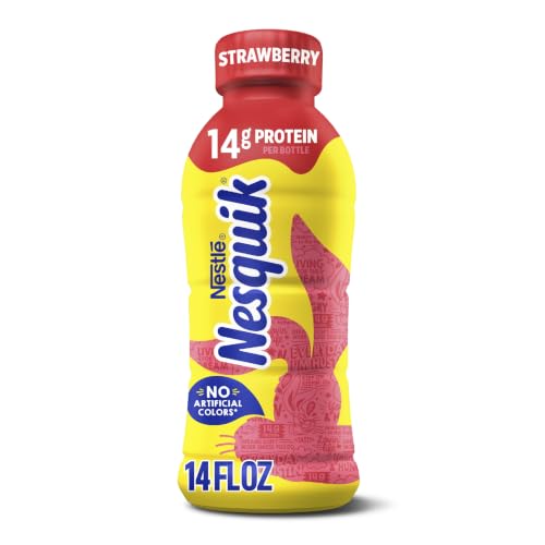 Nesquik Lowfat Strawberry Milk, 14 Fl Oz