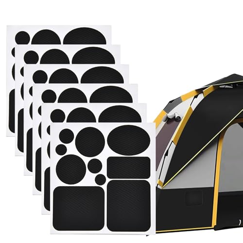Parche autoadhesivo de tela negra para chaqueta de plumón, reparación de abrigos y tiendas de campaña, para saco de dormir, mochilas, abrigos, ropa, ropa y equipo de nieve