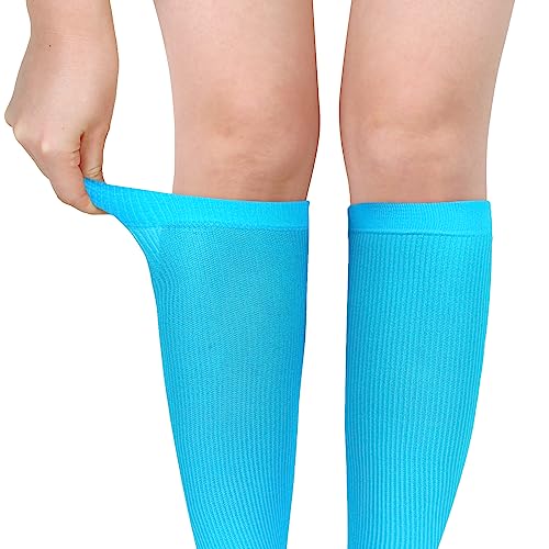 Image of Benefeet Sox Women Girls Thin Nylon Knee High Socks Long Tube Socks Unisex Soft Cozy High Calf Sock Tie Dye /Gradient