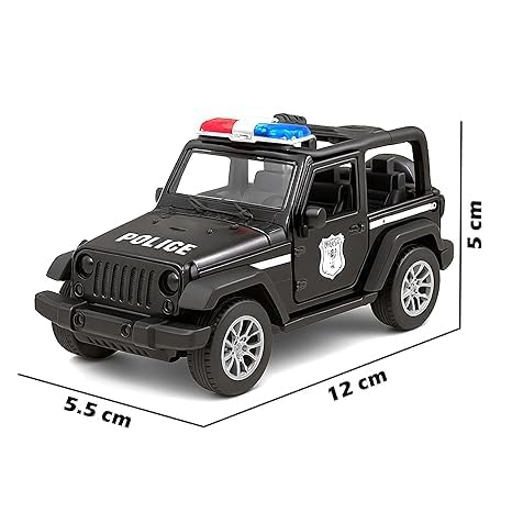 Image of Amisha Gift Gallery Diecast Toy Police Car Toy Set for Kids, 4 Pcs