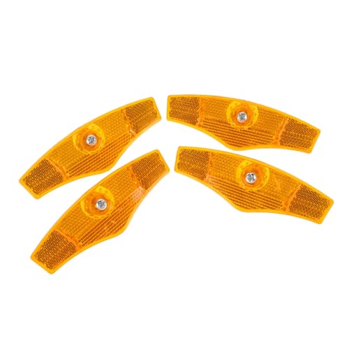 Abaodam 4Pcs Bike Wheel Reflectors Spoke Reflectors for Enhanced Night Visibility Easy Installation Bicycle Safety Supplies Practical Reflective Cycling Accessories