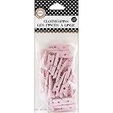 Canvas Corp CVS2155 1-Inch-by-.25-Inch Mini Light Pink Clothespins 25 Pieces