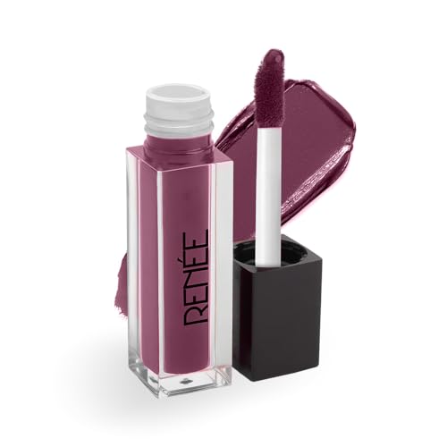 Image of RENEE Everyday Quick Stay Liquid Lipstick - Wine Charm, Velvety Matte Finish, Long-Lasting & Lightweight, Hydrating & Non-Drying Formula, Ultra-Rich Pigment, Jojoba Oil & Vitamin E Infused