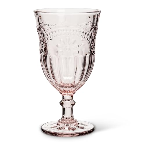 Abbott Collection 27-Desiree/GOB Flower Wine Goblet, 1 Count (Pack of 1), Pedestal Dish