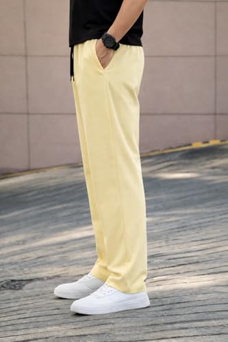 Image of Mack Jonney Men Waffle Knit Cotton Track Pants|Regular Fit |Soft Breathable Lounge Wear|Casual Wear WF-31