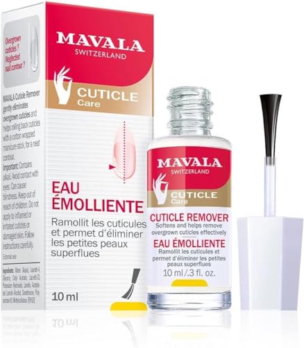 Mavala - Eau Émolliente - Soin Ramollissant les Cuticules - Élimine les Petites Peaux Superflues - 1 Seule Application Nécessaire - Contour de l'Ongle Net -...