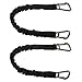 Extreme Max 3006.2891 BoatTector High-Strength Line Snubber & Storage Bungee, Value 2-Pack - 48" with Medium Hooks, Black
