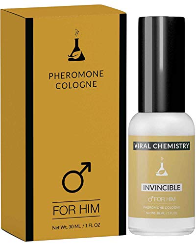 Pheromones to Attract Women for Men (Invincible) - Exclusive, Ultra Strength Organic Fragrance