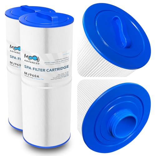 MOAJ Advanced Spa Filter 2-PACK Replaces PJW60TL-F2S, Jacuzzi J-300, J-400, 6000-383A, Filbur FC-2800, Unicel 6CH-960, Sundance Spas 6540-476, 6540-383 | 15 1/2