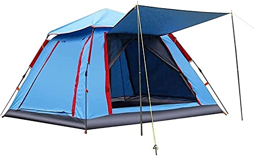 Tente camping étanche bleue grand auvent de plage imperméable 240cm
