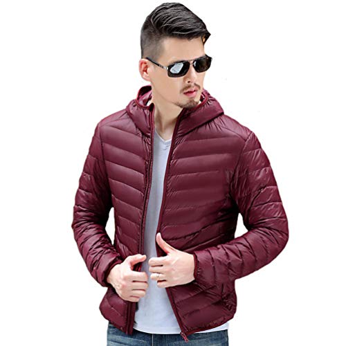 TieNew Hombre Manga Larga Chaquetas de Pluma Cover