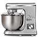 GAOLIGUO Robot kuchenny 5 l, 1000 W, 7 prędkości, mikser wielofunkcyjny z trzepaczką, hakiem do zagniatania, trzepaczką, maszyna do ciasta, kolor srebrny