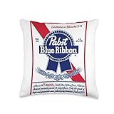 Pabst Blue Ribbon Fashion Label - Vintage Artwork Throw Pillow