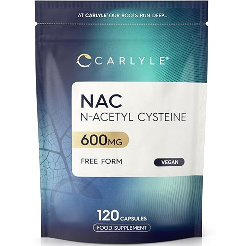 Carlyle NAC Supplement 600mg - 120 Vegan Capsules