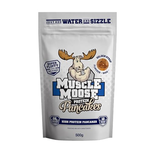 Muscle Moose High Protein Pancake Mix Golden Syrup 500 g