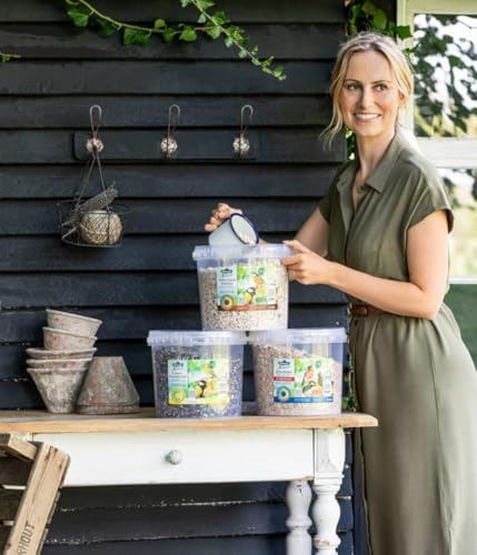 Dehner Natura Premium Wildvogelfutter, Sonnenblumenkerne, Ganzjahresfutter proteinreich / energiereich, hochwertiges Vogelfutter für Wildvögel, im Set, 4 x 2.5 kg (10 kg)