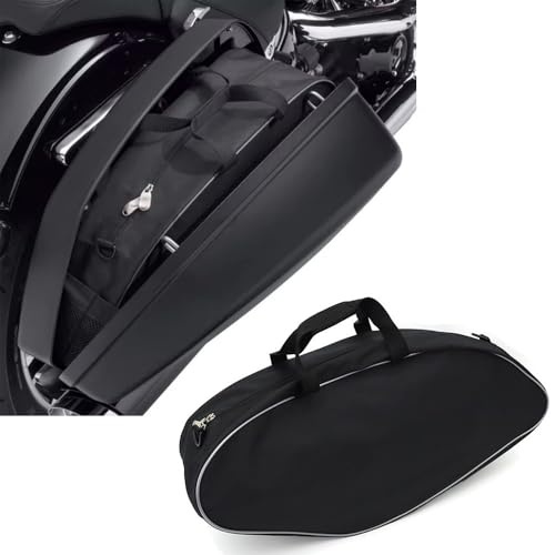 Bolsa interna para alforjas de motocicleta, color negro, compatible con FLSB Softail Sport Glide 2018-en adelante y FXLRST Low Rider ST 2022, paquete de 2 miniatura 1