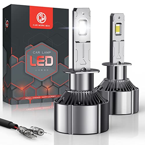 H1 LED 12000LM, LED Ampoule 6000K pour Voiture, 12V