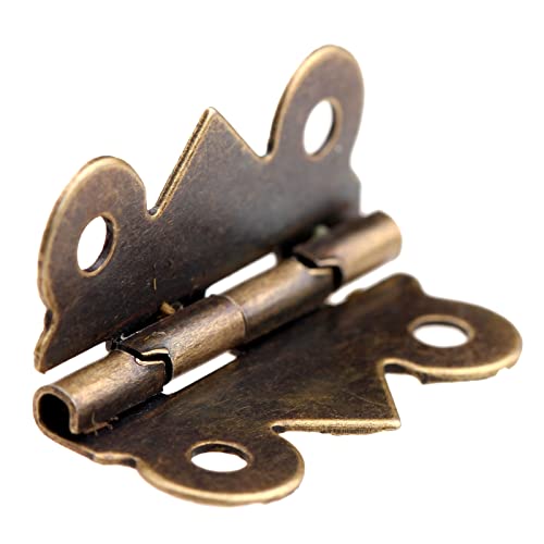 6 unids/set joyería antigua caja de madera caja de palanca pestillo con bisagras de gabinete accesorios de muebles Hardware Vintage de hierro