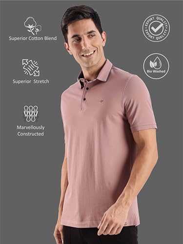 Image of STELLERS Men's Premium Softberry Pique Polo T-Shirt | Feather Touch Feel |Regular Fit| Odour Resistant| Anti-Static| Wrinkle Free | Quick Dry | Stretchable | Lightweight | Sweat-Proof