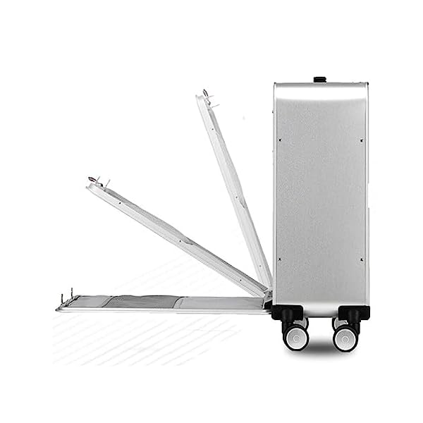 Large Capacity Suitcase Front Loading Suitcase With Wheels Aluminum Magnesium Alloy Trolley Suitcase Suitable For Vacation And Travel