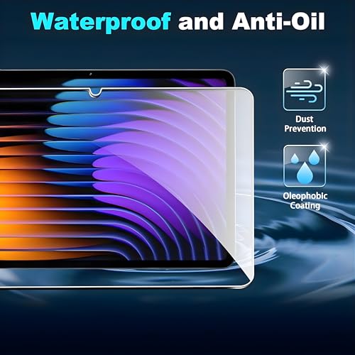Image of OHAYO 9H Military Strength Car Display Screen Protector for Xiaomi Pad 7 / Pad 7 Pro 11.2 Inch - Ultra Hard Scratch Resistant Film, Non-Tempered, No-Glass Build, HD Clear, Full Coverage Guard for Xiaomi Mi Pad 7 & 7 Pro 11.2 inch with Easy Installation Kit