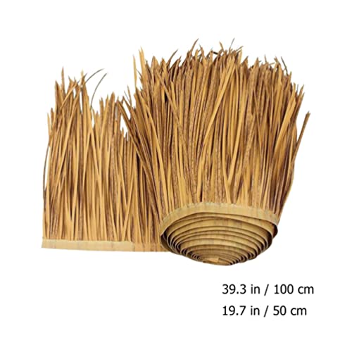 DOITOOL Artificial Thatch Roofing Roll, Fire Retardant Synthetic Straw Roof Thatch for Tiki Bar Gazebo Pavilion - Image 2