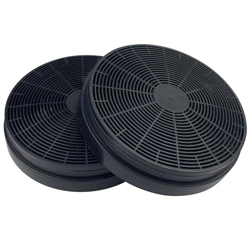 Dunkwckore 2x Filtro Campana Extractora,175 mm de Diámetro, Repuesto Filtro de Carbón Activo Extractora, Filtros Campana Carbono, Filtros para Campana Extractora para Klarstein
