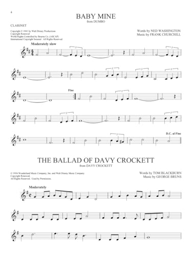 101 Disney Songs for Clarinet | Clarinet Solo Sheet Music Book | Instrumental Songbook from Classic & Modern Disney Films | Beginner to Advanced Clarinet Music Book for All Ages - Image 5