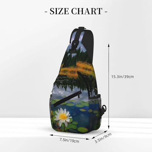 Bolso Sling para Hombre y Mujer con Estilo Floral y Resistente al Agua miniatura 3