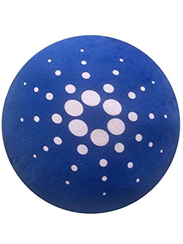 Cardano Pillow - Round Stuffed Plush Crypto Pillow by BlockCraft.Shop ADA Plush Pillow