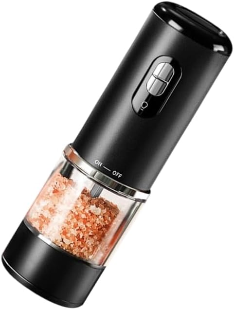 Rechargeable Salts and Peppers Grinder 100ml Clear Container For Kitchen Use