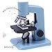 1:12 Scale Miniatures Laboratory Accessories for Mini Dollhouse,The Tiny Thing Including Microscope, Test Tube and Measuring Cup for Dollhouse Decoration and Miniatures Cake Topper(Blue Color)