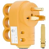 2-in-1 Nema 6-50P/6-30P Welder Plug, 30A/50A 250V Welder 3-Prong Male Plug, ETL Listed 30A Welder Plug