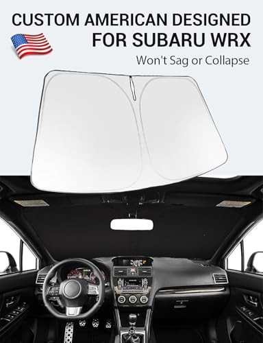 Image of Proadsy 2026 Upgrade Windshield Sun Shade Custom Fit 2008-2014 WRX Foldable Front Sunshade Protector Sun Visor Blocks UV Rays Keep Car Cooler